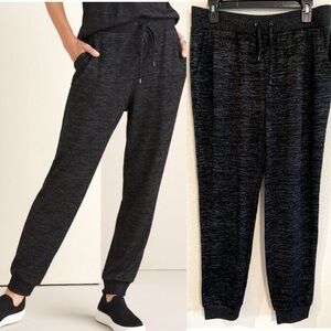 Chico’s Women's Joggers Medium Grey Causal Loungewear Causal Relaxed Fit Stretch